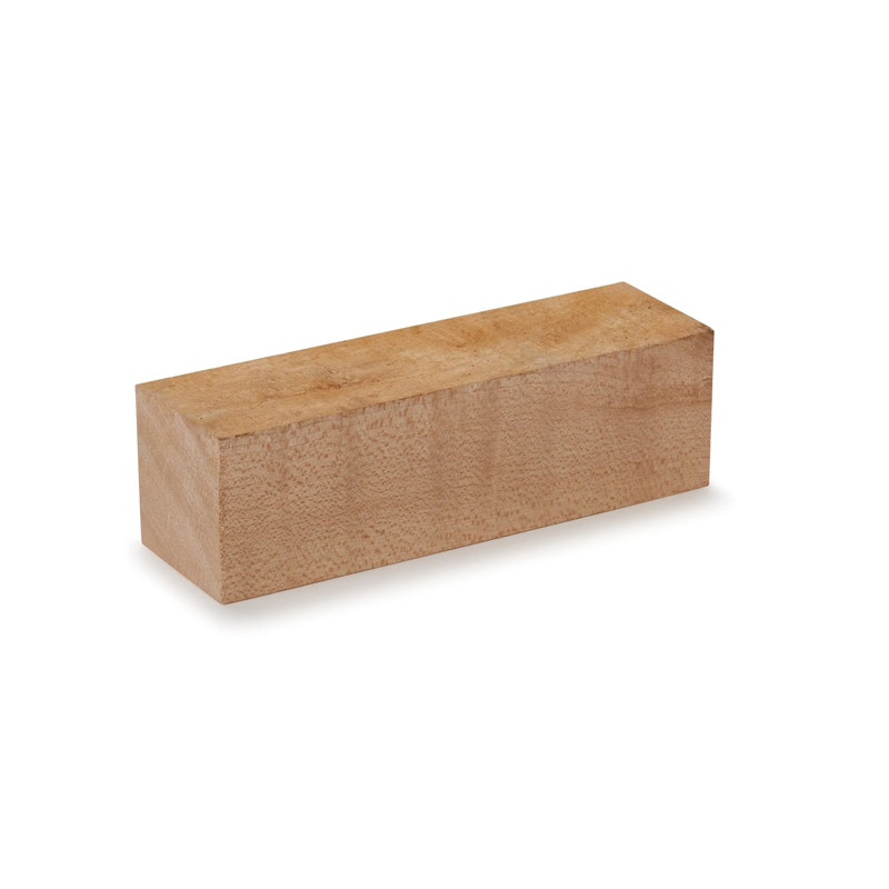 Birdseye Maple Wood Turning Stock - Thickness:1-1/2" - Width:1-1/2" - Length:5"